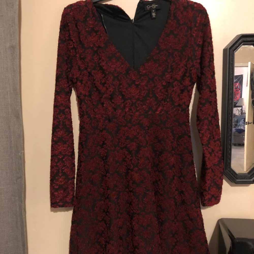 Black and Red Floral dress